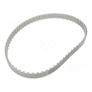 Timing belt | T10 | W: 16mm | H: 4.5mm | Lw: 630mm | Tooth height: 2.5mm