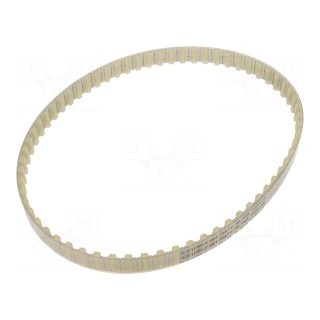 Timing belt | T10 | W: 16mm | H: 4.5mm | Lw: 650mm | Tooth height: 2.5mm