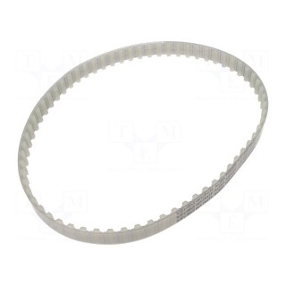 Timing belt | T10 | W: 16mm | H: 4.5mm | Lw: 660mm | Tooth height: 2.5mm