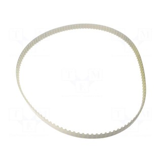 Timing belt | T10 | W: 20mm | H: 4.5mm | Lw: 1240mm | Tooth height: 2.5mm