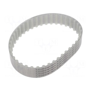 Timing belt | T10 | W: 25mm | H: 4.5mm | Lw: 400mm | Tooth height: 2.5mm