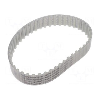 Timing belt | T10 | W: 25mm | H: 4.5mm | Lw: 450mm | Tooth height: 2.5mm