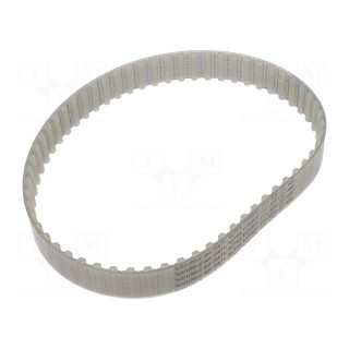 Timing belt | T10 | W: 25mm | H: 4.5mm | Lw: 600mm | Tooth height: 2.5mm