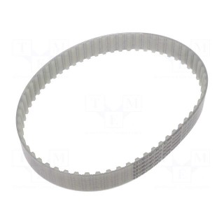 Timing belt | T10 | W: 25mm | H: 4.5mm | Lw: 610mm | Tooth height: 2.5mm