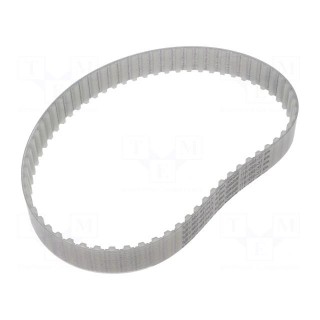 Timing belt | T10 | W: 25mm | H: 4.5mm | Lw: 650mm | Tooth height: 2.5mm