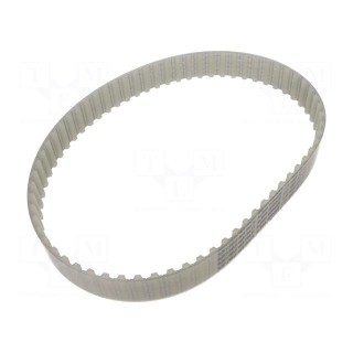 Timing belt | T10 | W: 25mm | H: 4.5mm | Lw: 660mm | Tooth height: 2.5mm