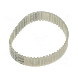 Timing belt | T2.5 | W: 10mm | H: 1.3mm | Lw: 150mm | Tooth height: 0.7mm