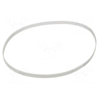 Timing belt | T2.5 | W: 10mm | H: 1.3mm | Lw: 600mm | Tooth height: 0.7mm