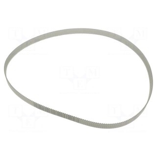 Timing belt | T2.5 | W: 12mm | H: 1.3mm | Lw: 650mm | Tooth height: 0.7mm