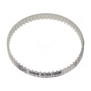 Timing belt | T2.5 | W: 4mm | H: 1.3mm | Lw: 150mm | Tooth height: 0.7mm