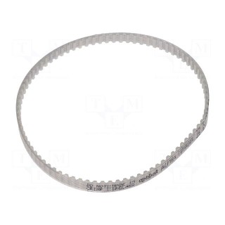 Timing belt | T2.5 | W: 4mm | H: 1.3mm | Lw: 210mm | Tooth height: 0.7mm