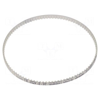 Timing belt | T2.5 | W: 4mm | H: 1.3mm | Lw: 245mm | Tooth height: 0.7mm