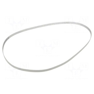 Timing belt | T2.5 | W: 6mm | H: 1.3mm | Lw: 950mm | Tooth height: 0.7mm