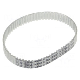 Timing belt | T2.5 | W: 8mm | H: 1.3mm | Lw: 180mm | Tooth height: 0.7mm