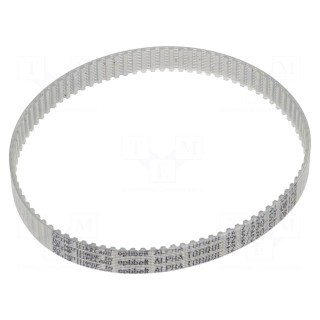 Timing belt | T2.5 | W: 8mm | H: 1.3mm | Lw: 230mm | Tooth height: 0.7mm