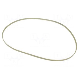 Timing belt | T5 | W: 10mm | H: 2.2mm | Lw: 1215mm | Tooth height: 1.2mm