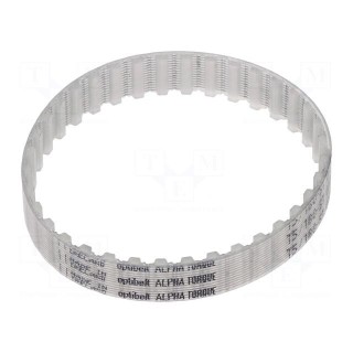 Timing belt | T5 | W: 10mm | H: 2.2mm | Lw: 180mm | Tooth height: 1.2mm