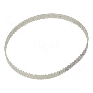 Timing belt | T5 | W: 10mm | H: 2.2mm | Lw: 420mm | Tooth height: 1.2mm