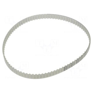 Timing belt | T5 | W: 10mm | H: 2.2mm | Lw: 450mm | Tooth height: 1.2mm