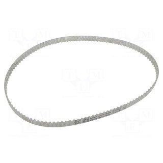 Timing belt | T5 | W: 10mm | H: 2.2mm | Lw: 610mm | Tooth height: 1.2mm