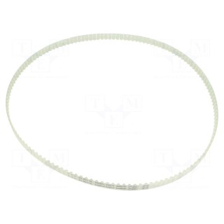 Timing belt | T5 | W: 10mm | H: 2.2mm | Lw: 700mm | Tooth height: 1.2mm