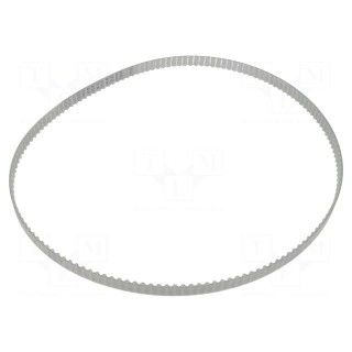 Timing belt | T5 | W: 10mm | H: 2.2mm | Lw: 750mm | Tooth height: 1.2mm
