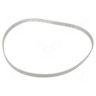 Timing belt | T5 | W: 12mm | H: 2.2mm | Lw: 725mm | Tooth height: 1.2mm