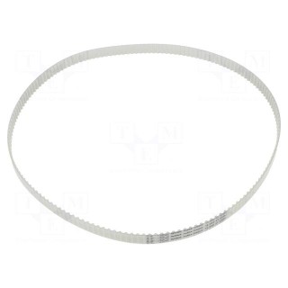 Timing belt | T5 | W: 12mm | H: 2.2mm | Lw: 840mm | Tooth height: 1.2mm