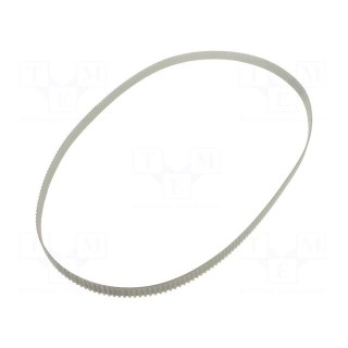 Timing belt | T5 | W: 16mm | H: 2.2mm | Lw: 1215mm | Tooth height: 1.2mm