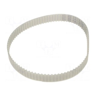 Timing belt | T5 | W: 16mm | H: 2.2mm | Lw: 450mm | Tooth height: 1.2mm