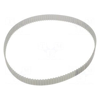 Timing belt | T5 | W: 16mm | H: 2.2mm | Lw: 610mm | Tooth height: 1.2mm