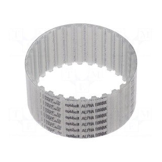 Timing belt | T5 | W: 25mm | H: 2.2mm | Lw: 150mm | Tooth height: 1.2mm