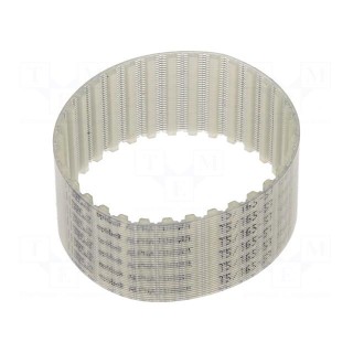 Timing belt | T5 | W: 25mm | H: 2.2mm | Lw: 165mm | Tooth height: 1.2mm
