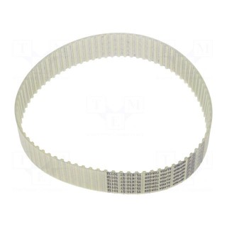 Timing belt | T5 | W: 25mm | H: 2.2mm | Lw: 410mm | Tooth height: 1.2mm