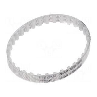 Timing belt | T5 | W: 25mm | H: 2.2mm | Lw: 270mm | Tooth height: 1.2mm