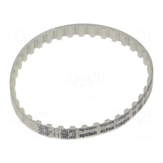 Timing belt | T5 | W: 6mm | H: 2.2mm | Lw: 185mm | Tooth height: 1.2mm