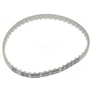 Timing belt | T5 | W: 6mm | H: 2.2mm | Lw: 255mm | Tooth height: 1.2mm