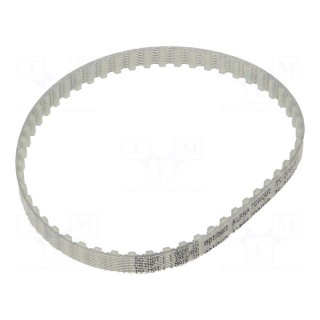 Timing belt | T5 | W: 6mm | H: 2.2mm | Lw: 270mm | Tooth height: 1.2mm