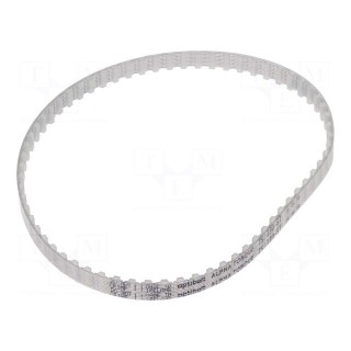 Timing belt | T5 | W: 6mm | H: 2.2mm | Lw: 330mm | Tooth height: 1.2mm