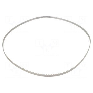 Timing belt | T5 | W: 8mm | H: 2.2mm | Lw: 1000mm | Tooth height: 1.2mm