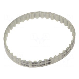 Timing belt | T5 | W: 8mm | H: 2.2mm | Lw: 200mm | Tooth height: 1.2mm
