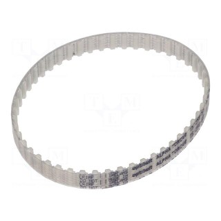 Timing belt | T5 | W: 8mm | H: 2.2mm | Lw: 250mm | Tooth height: 1.2mm