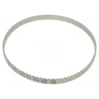 Timing belt | T5 | W: 8mm | H: 2.2mm | Lw: 400mm | Tooth height: 1.2mm