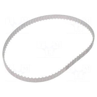 Timing belt | T5 | W: 8mm | H: 2.2mm | Lw: 420mm | Tooth height: 1.2mm