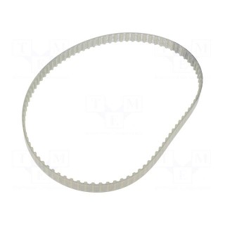 Timing belt | T5 | W: 8mm | H: 2.2mm | Lw: 455mm | Tooth height: 1.2mm
