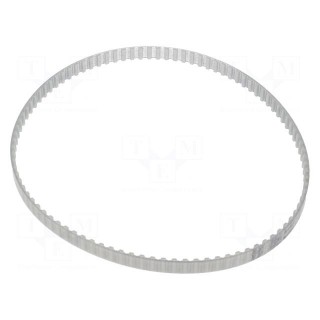 Timing belt | T5 | W: 8mm | H: 2.2mm | Lw: 480mm | Tooth height: 1.2mm