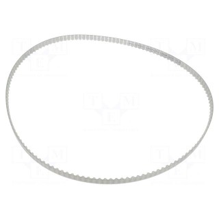 Timing belt | T5 | W: 8mm | H: 2.2mm | Lw: 690mm | Tooth height: 1.2mm