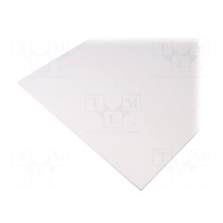 Sheet | Dim: 300x500mm | Thk: 4mm | white