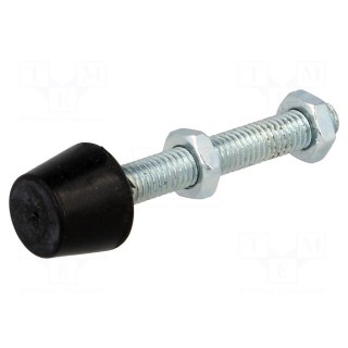 Clamping bolt | Thread: M5 | Base dia: 10mm | Kind of tip: flat