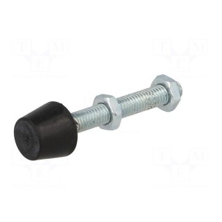 Clamping bolt; Thread: M5; Base dia: 10mm; Kind of tip: flat